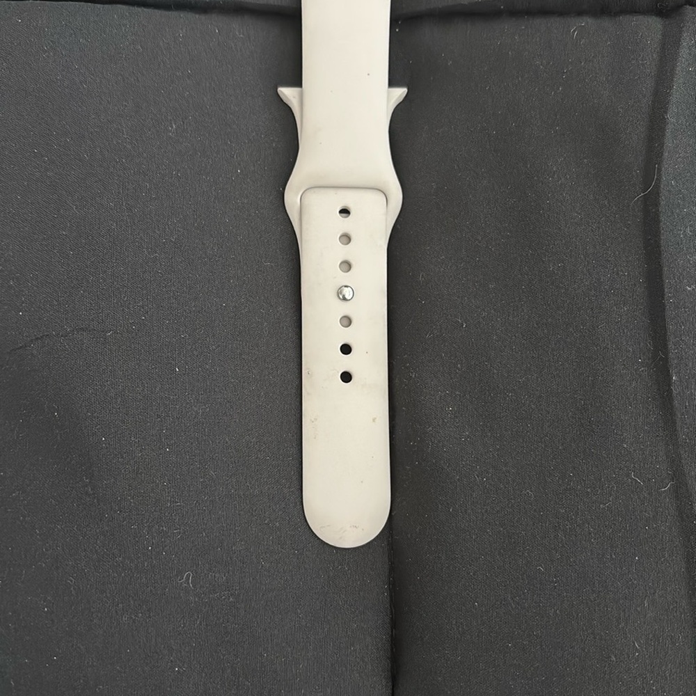 Apple White Silicone Sports Watch Band